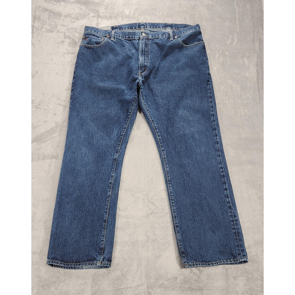 Polo Ralph Lauren Jeans Mens 44x32 Blue Hampton Straight Leg Denim Big &‎ Tall